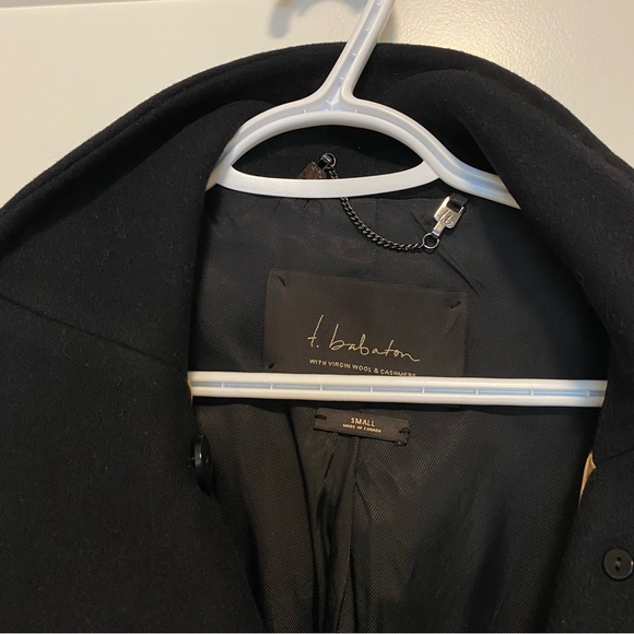 FREE SHIPPING ⚡️ Aritzia Babaton Bromley Wool Coat - Black - Picture 10 of 11